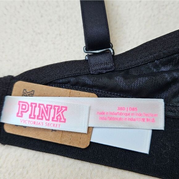 PINK Victoria's Secret Green Plaid Wear Everywhere Wireless Push Up Bra - Picture 11 of 16